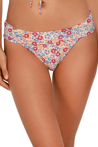 PRAIRIE PETALS Laura Fold High Waist Bikini Bottom