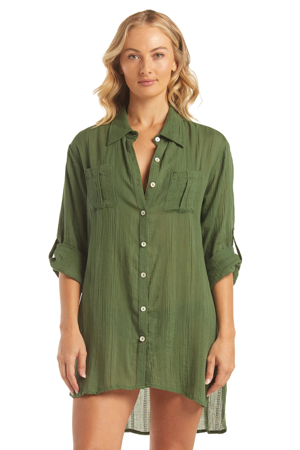 FATIGUE Relaxed Shirt Dress image number 3