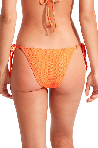 TANGO Textured Tab Side Brazilian Bikini Bottom