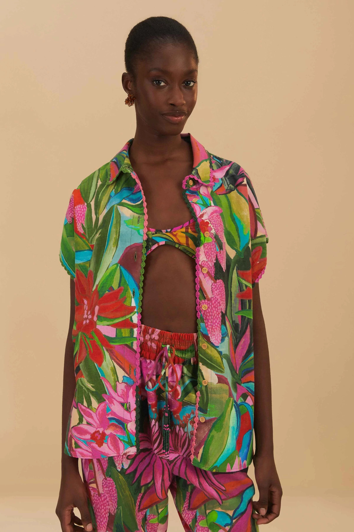 JARDIN DE REVE MULTICOLOR Jardin De Reve Button Up Shirt image number 4