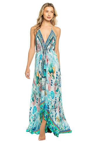 SEABED Hi-Low Halter Maxi Dress