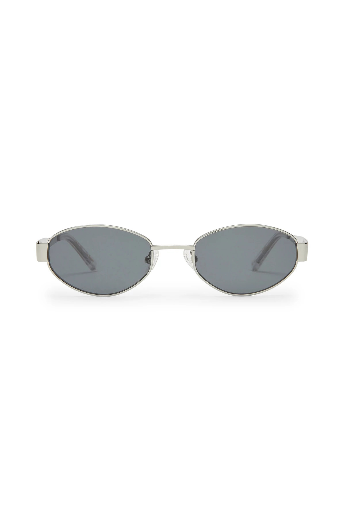 SILVER Boston Oval Sunglasses image number 2