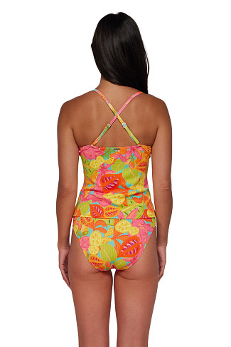 CITRUS GROVE SANDBAR RIB Simone Convertible Strap Tankini Top