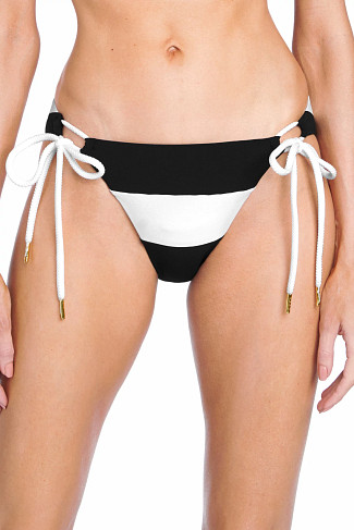 BLACK Emma Loop Tie Side Hipster Bikini Bottom
