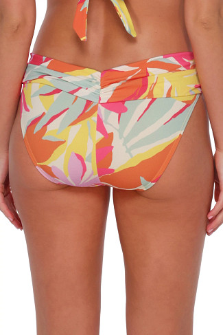 TROPICOLOR CREPE Unforgettable Shirred Bikini Bottom