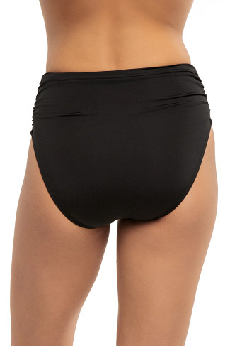 CAVIAR Ruched High Waist Bikini Bottom