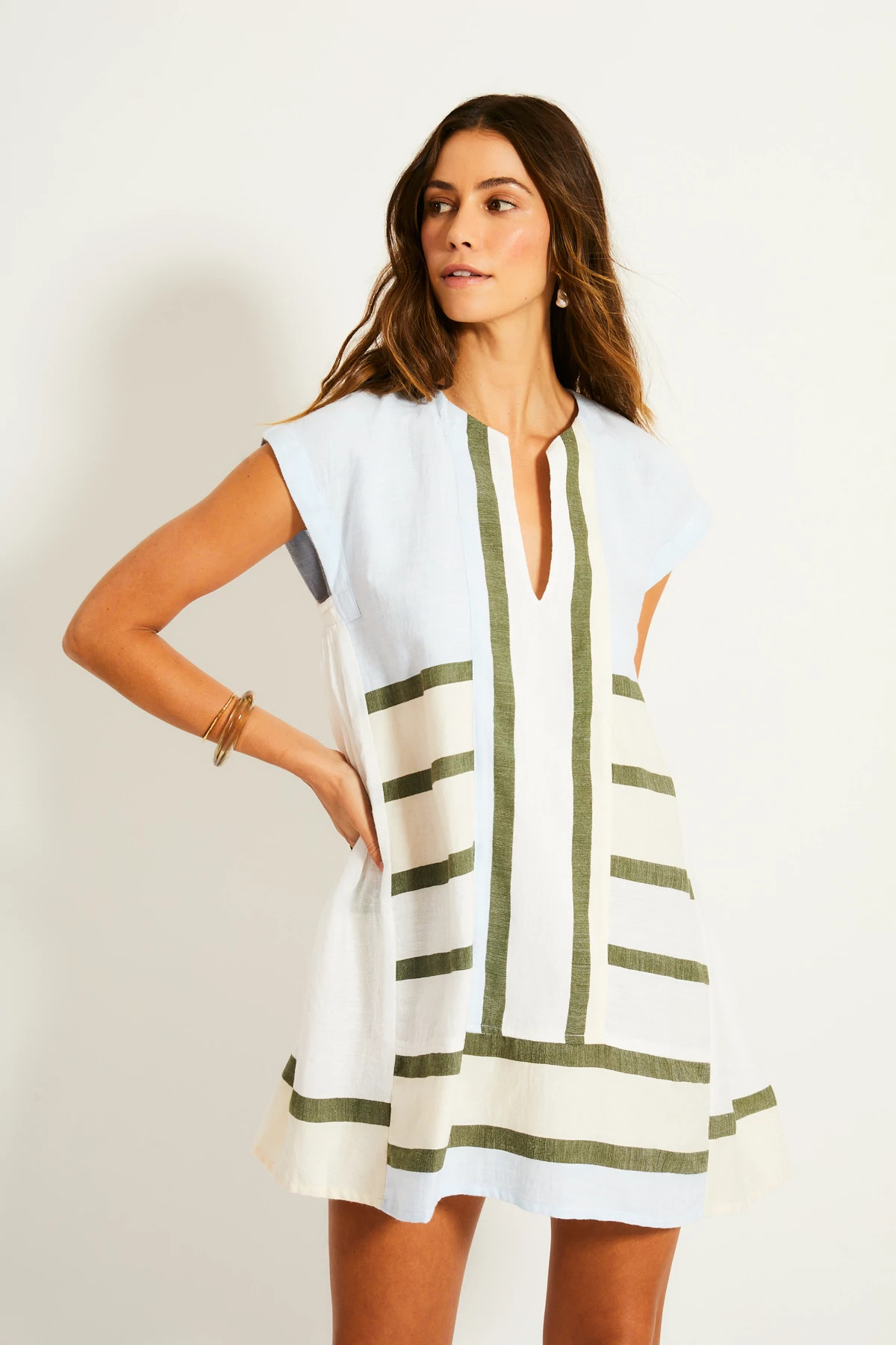 ENTOTO SAGE Elina Short Caftan image number 3