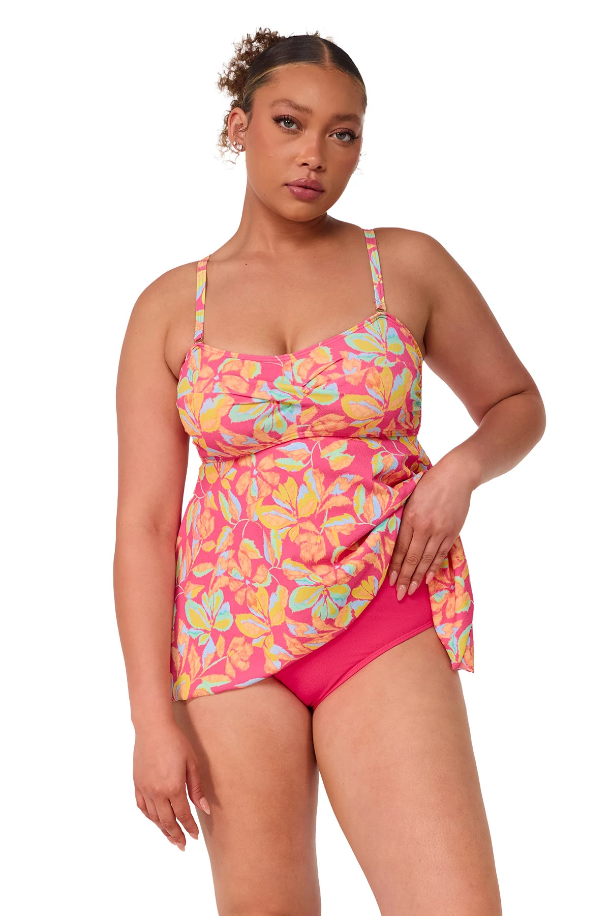 MAGIC HOUR CREPE Molly Bandeau Tankini image number 2