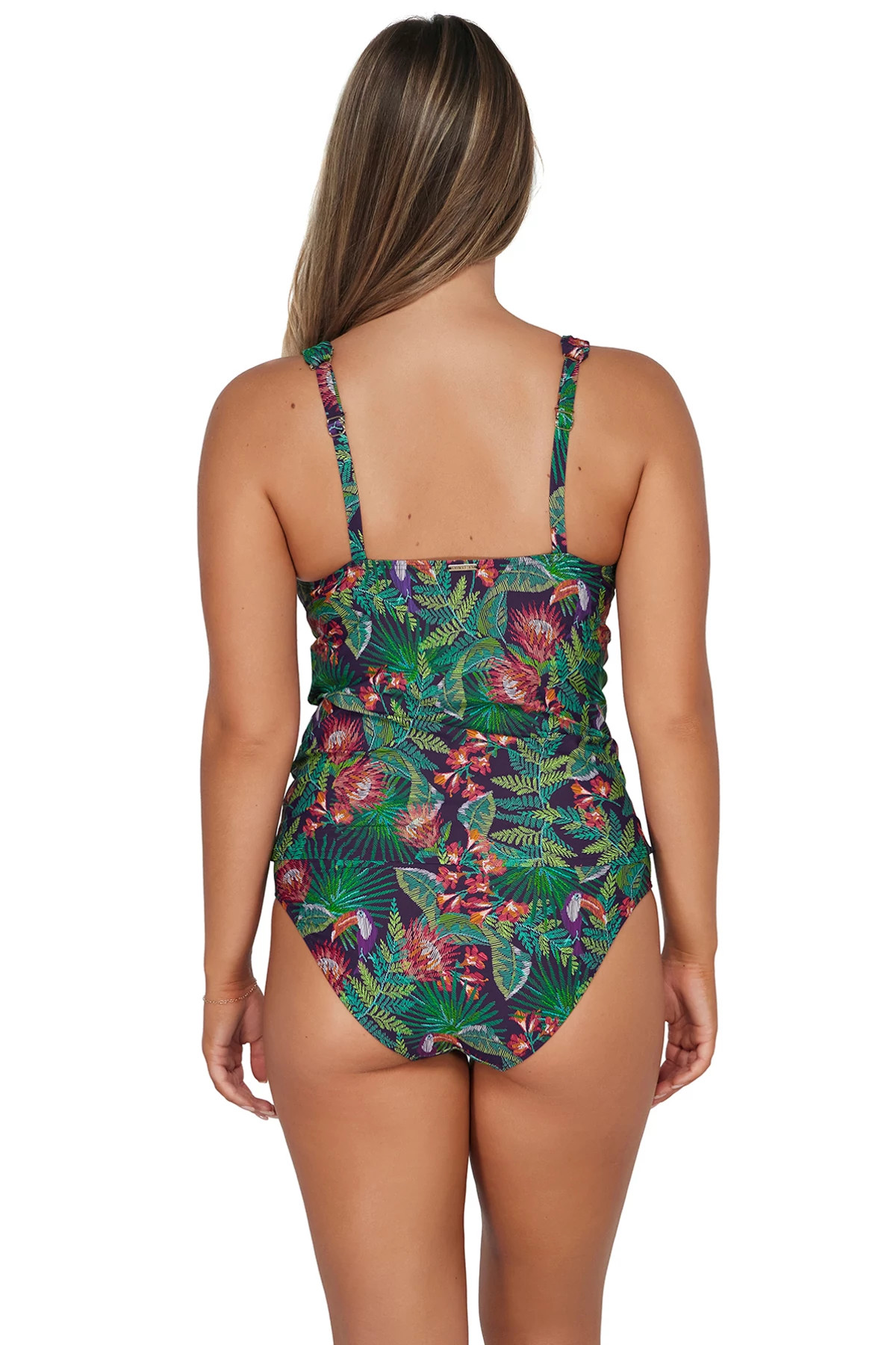 WELCOME TO RIO Elsie Underwire Tankini Top (E-H Cup) image number 3