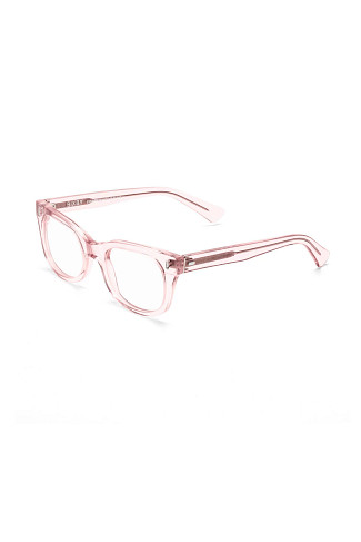 POLISHED CLEAR PINK Bixby Blue Light Filter Glasses