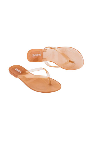 CLEAR BEIGE Harmonic Translucent Jelly Flip Flop