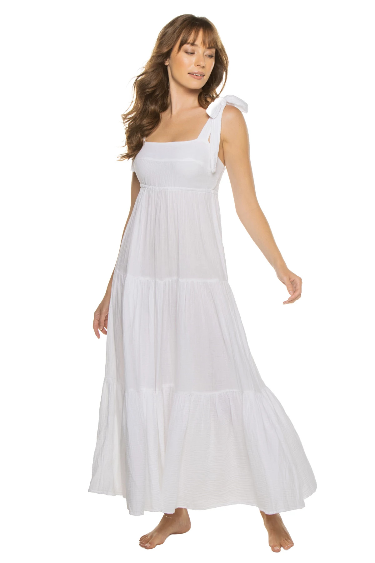 WHITE Marguerite Maxi Dress image number 1