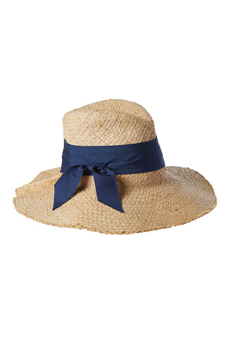 NATURAL/CADET First Aid Grosgrain Ribbon Hat