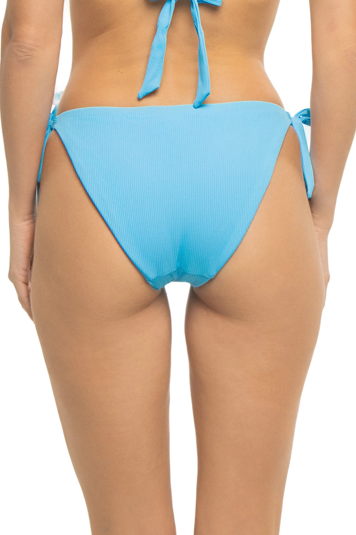 ICE BLUE Demi Hipster Tie Side Bikini Bottom image number 2
