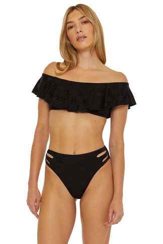 BLACK Joplin Off-The-Shoulder Bandeau Bikini Top