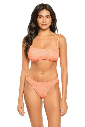 METALLIC CORAL Phoebe Two Piece Bikini Set