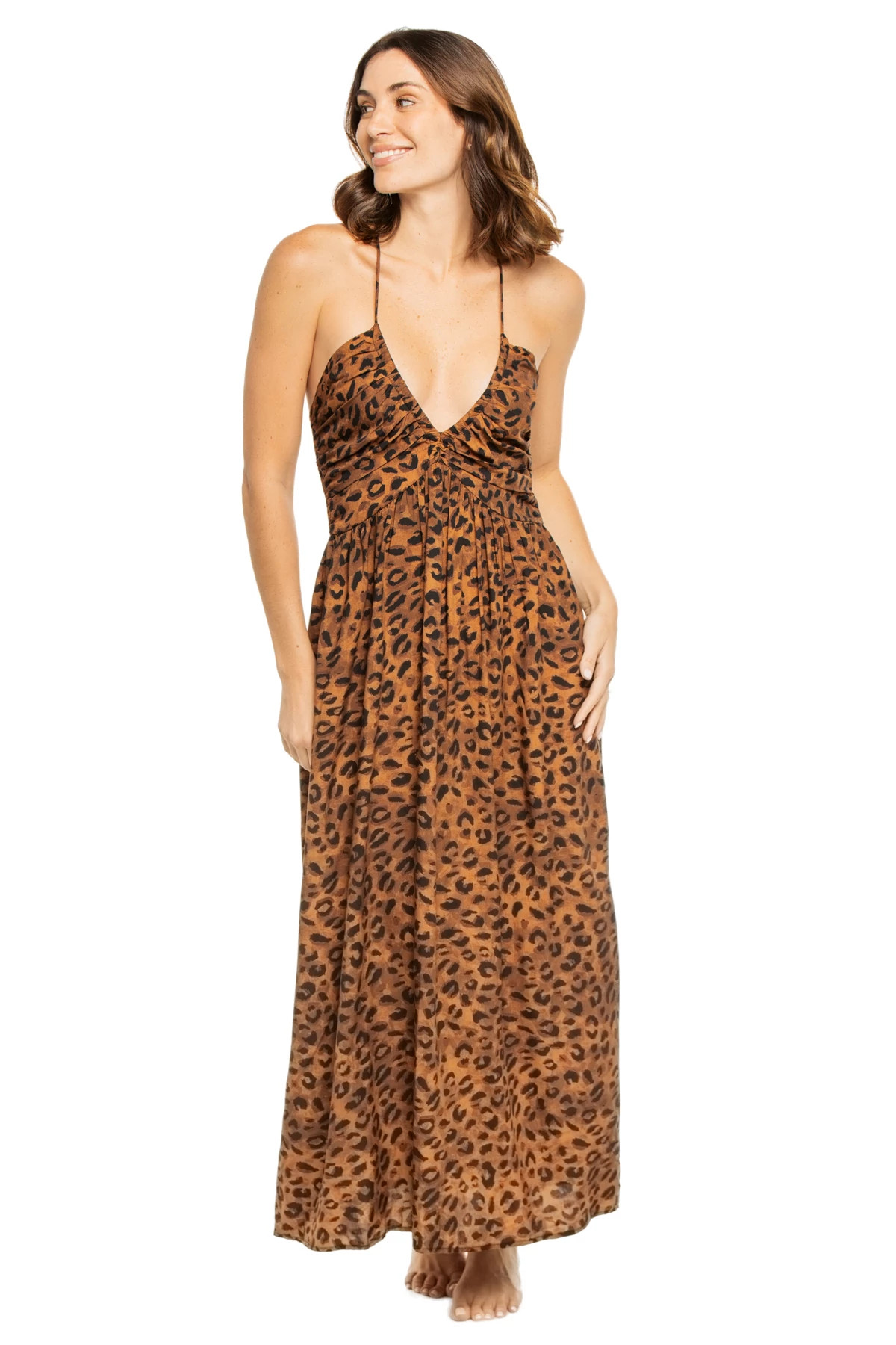 LEOPARD The Nikke Maxi Dress image number 1