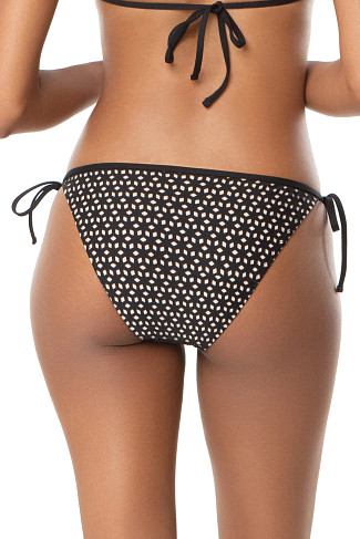 BLACK Hipster Tie Side Bikini Bottom