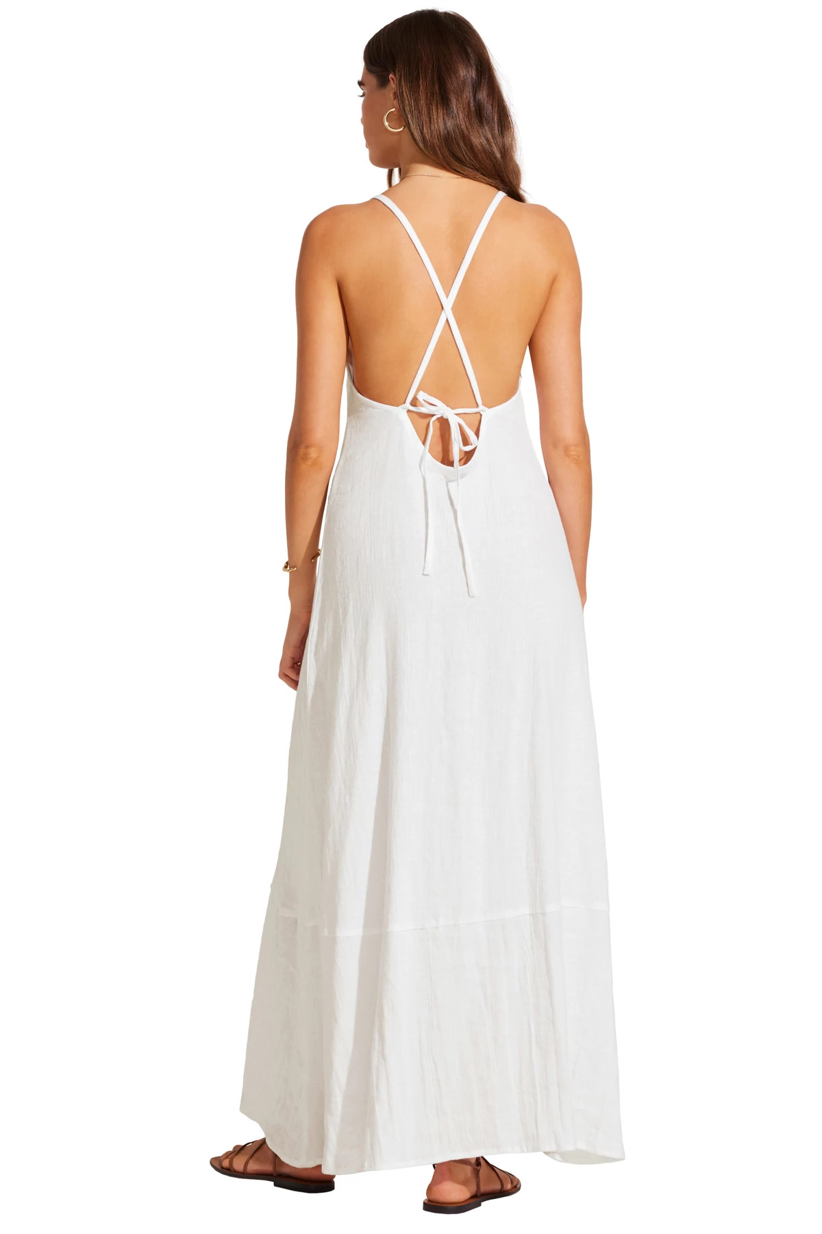 WHITE Mari Maxi Dress image number 2
