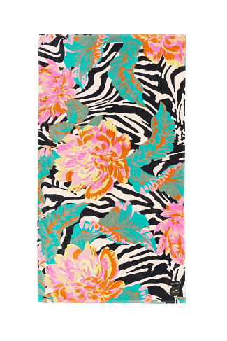MULTI Monte Carlo Floral Zebra Beach Towel