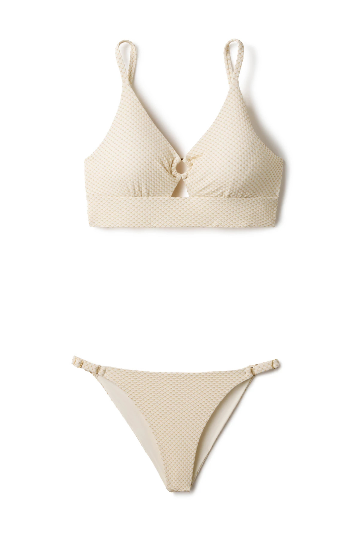 WHITE SAND Parker Tab Side Bikini Bottom image number 3