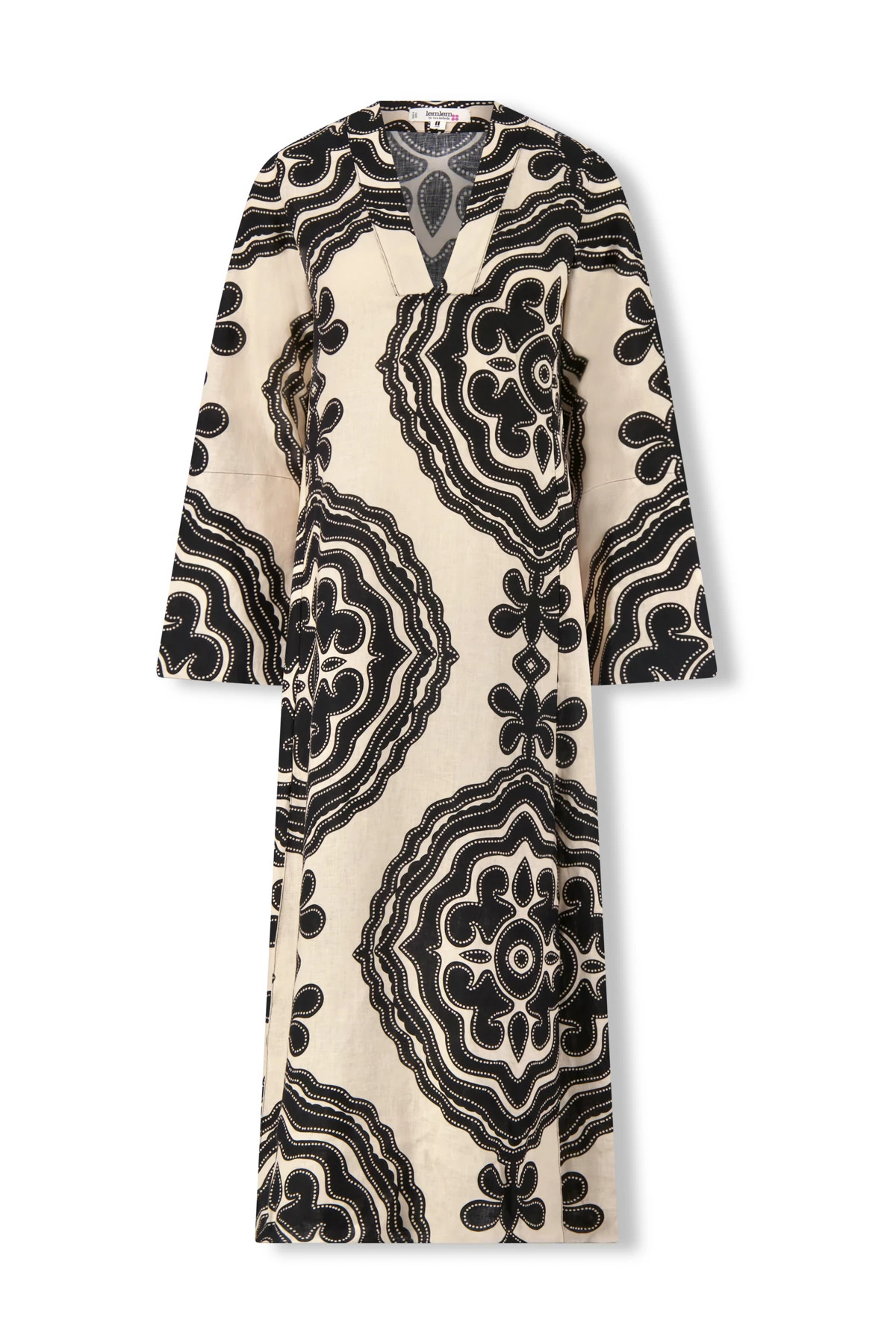 NIKU CREAM Theodra Linen Maxi Dress image number 5