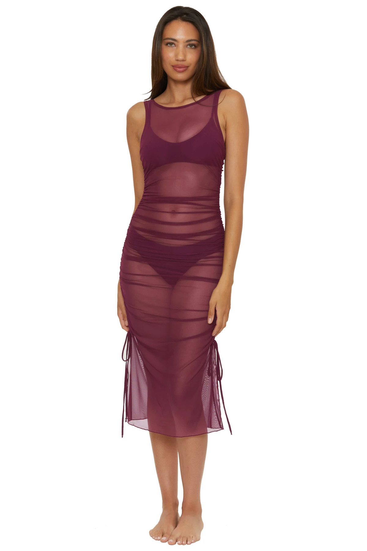 AUBERGINE Muse Mesh Dress image number 2