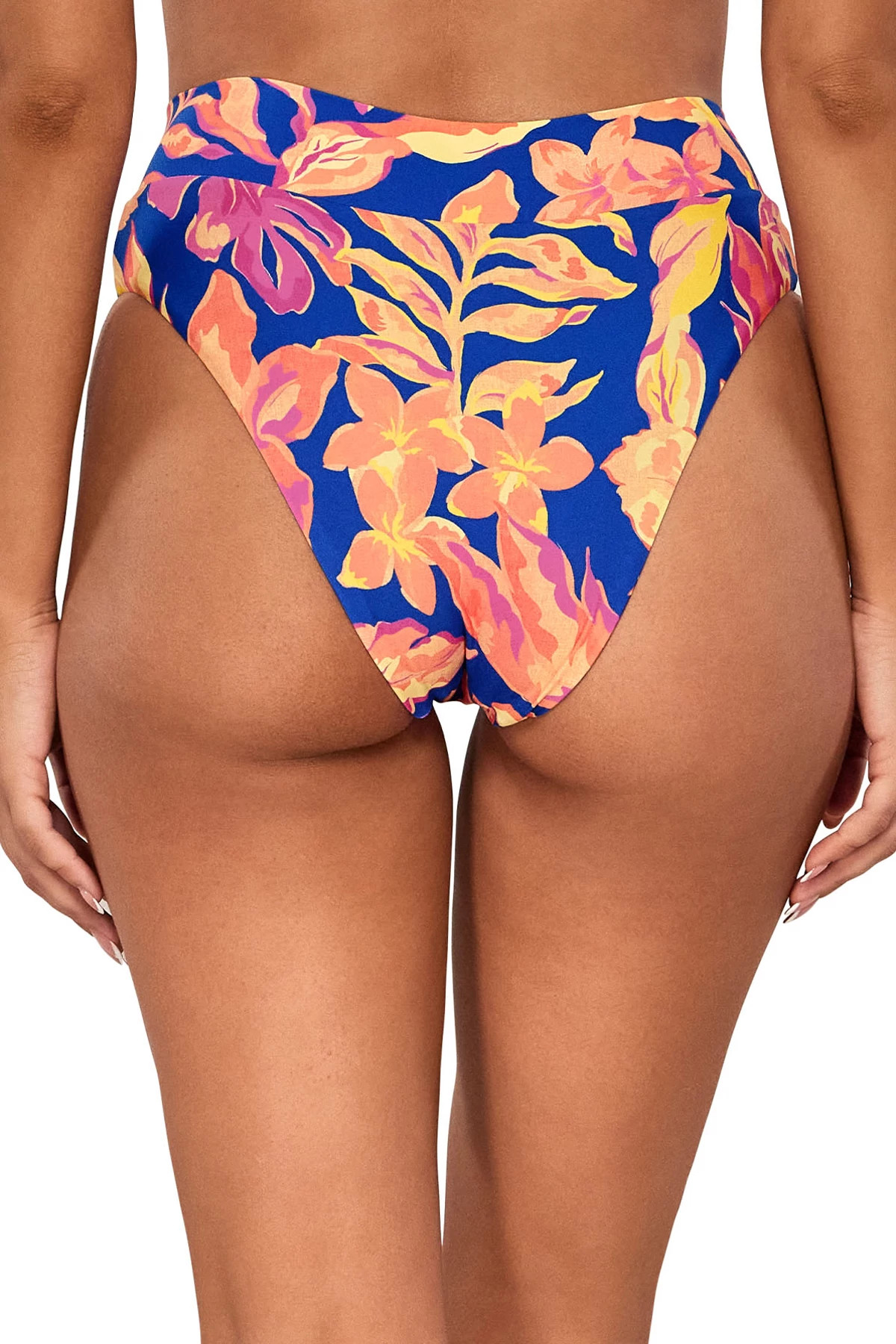 ROYAL TROPICS Delfina V Front High Waist Bikini Bottom image number 2