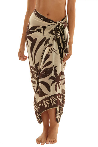 MULTI Syros Tropical Print Sarong