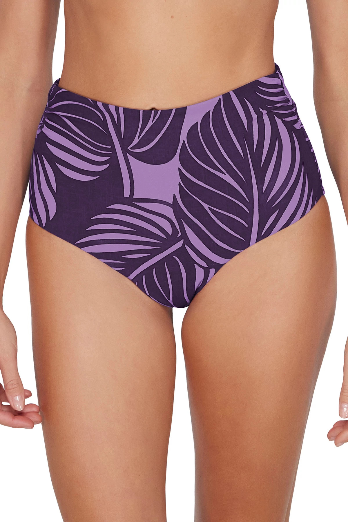 MYSTIC PALMS Capri High Waist Bikini Bottom image number 1