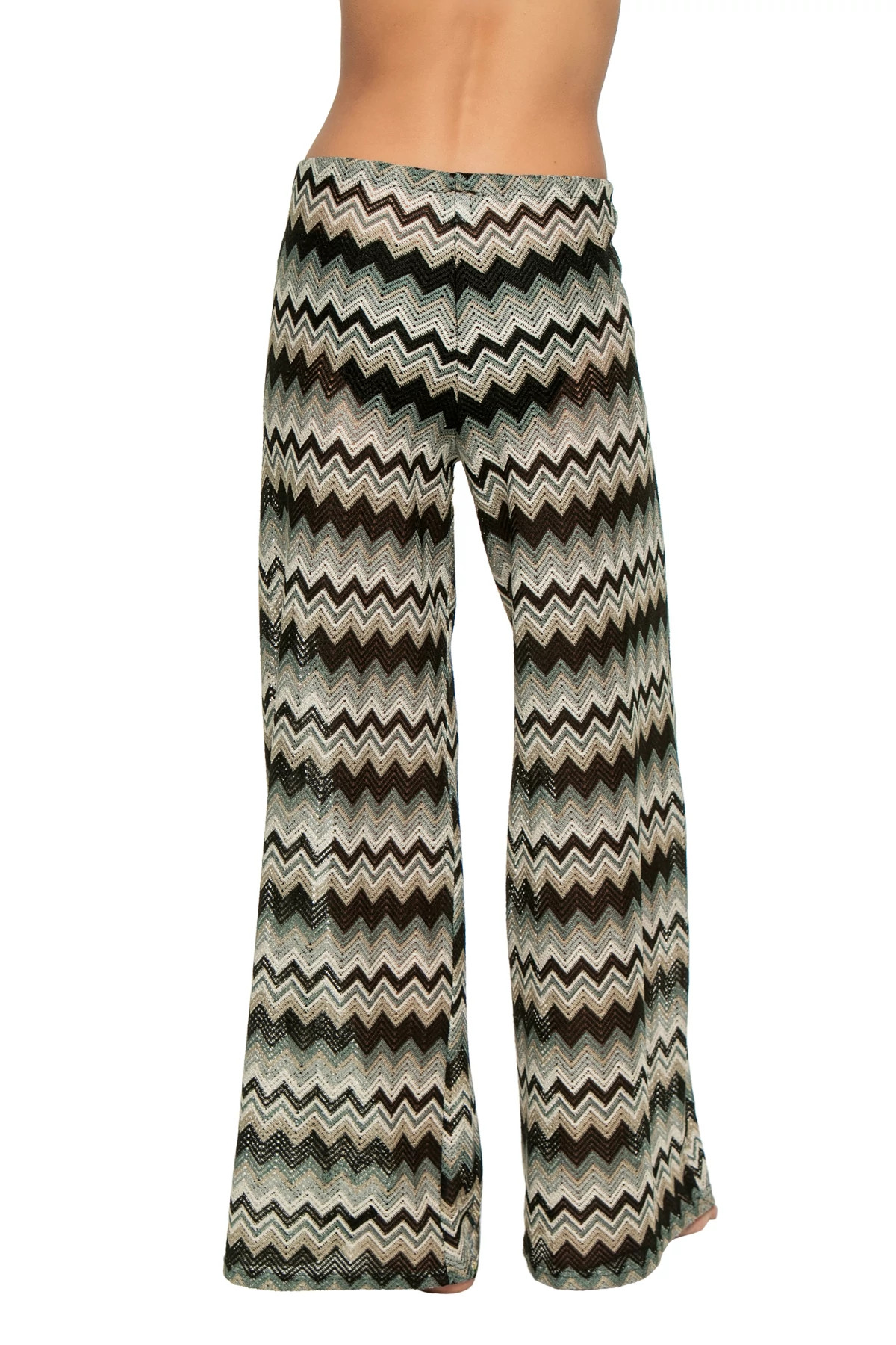 BLACK/MULTI Crochet Pants image number 2