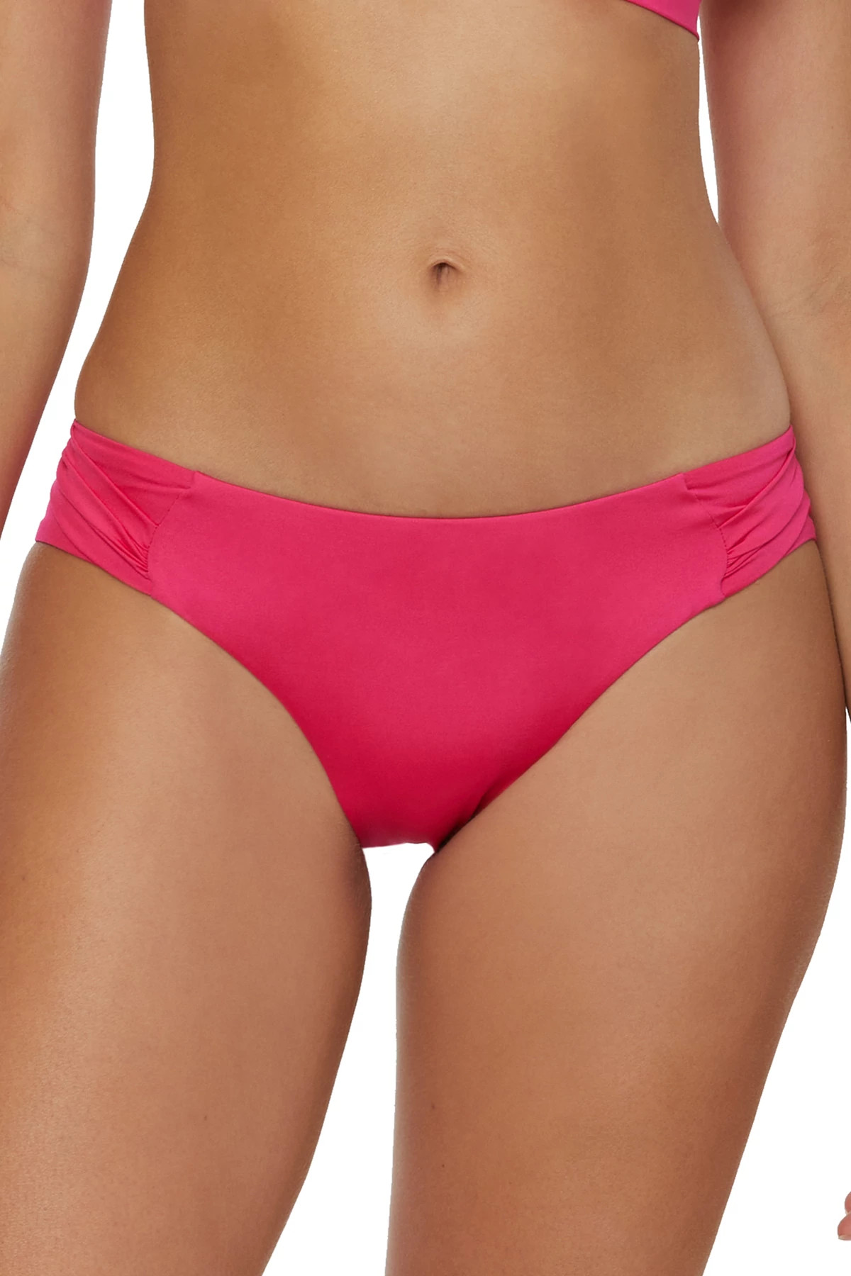 CANNES CORAL Tab Side Hipster Bikini Bottom image number 1