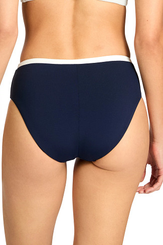 NAVY/GRASS/CREAM Jacqui High Waist Bikini Bottom