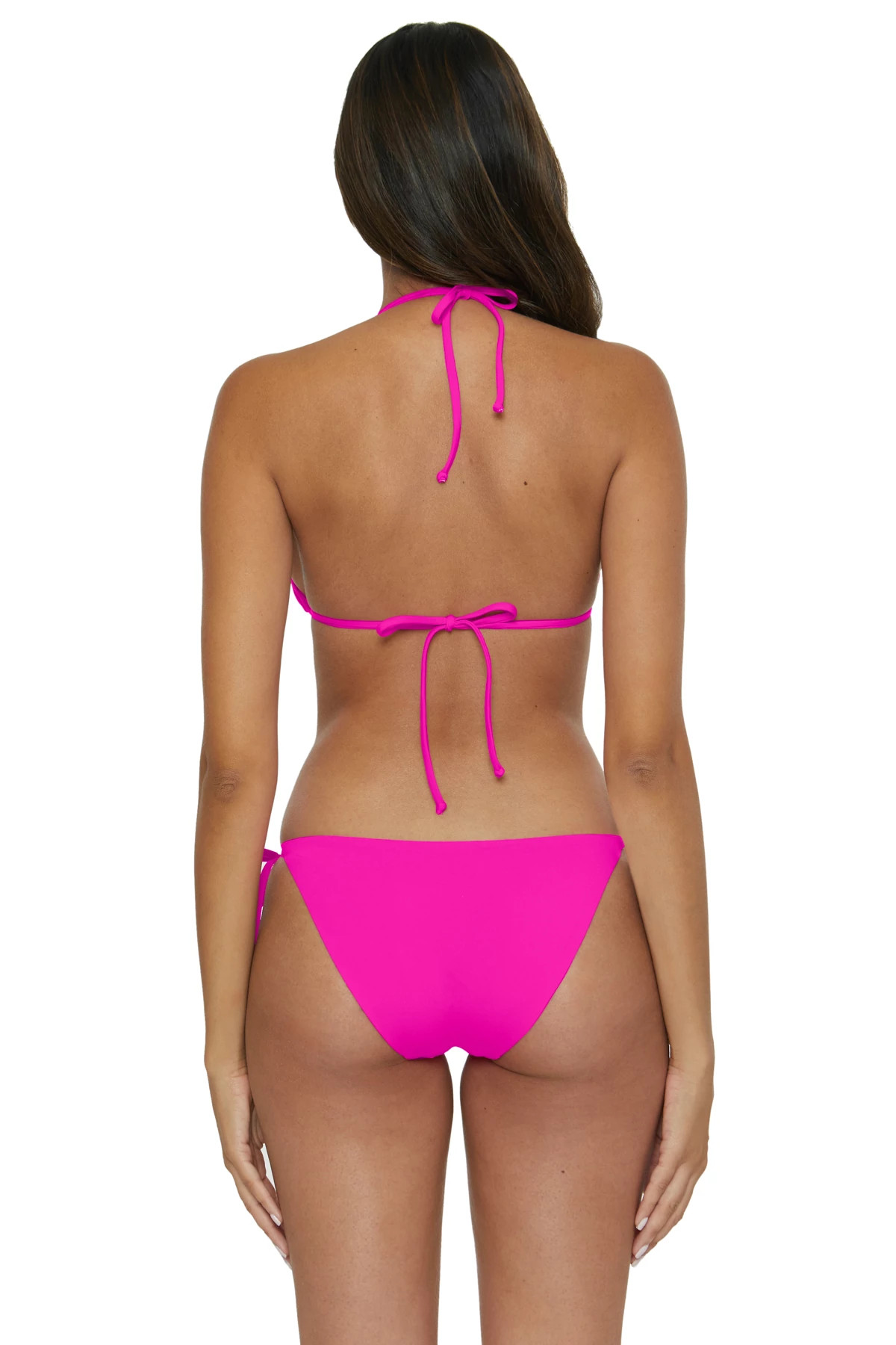 VIVID PINK Cheryl Triangle Bikini Top image number 2