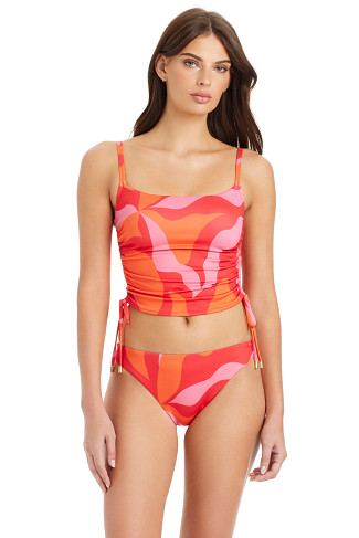 RED ENERGY Crop Bikini Top