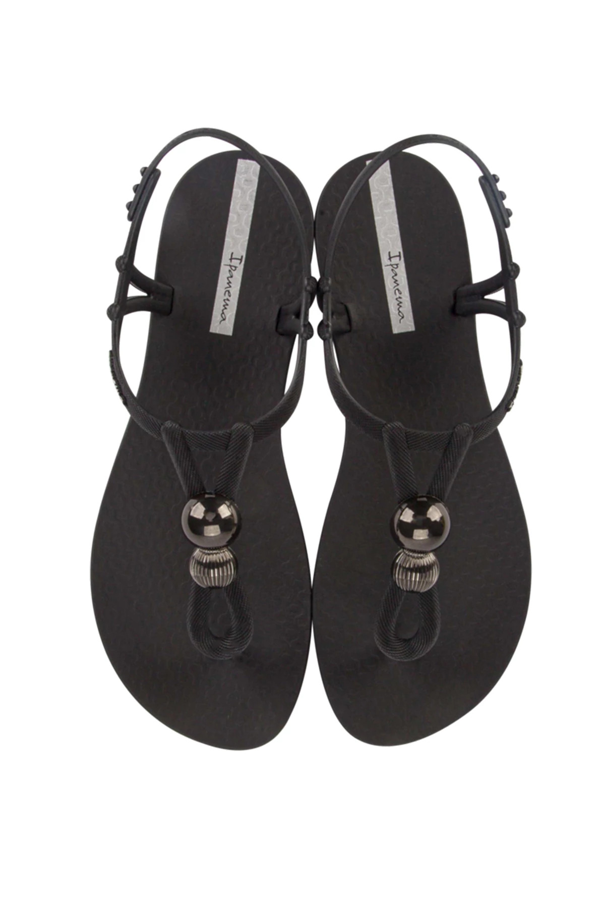 BLACK/SILVER Class Spheres Sandals image number 1