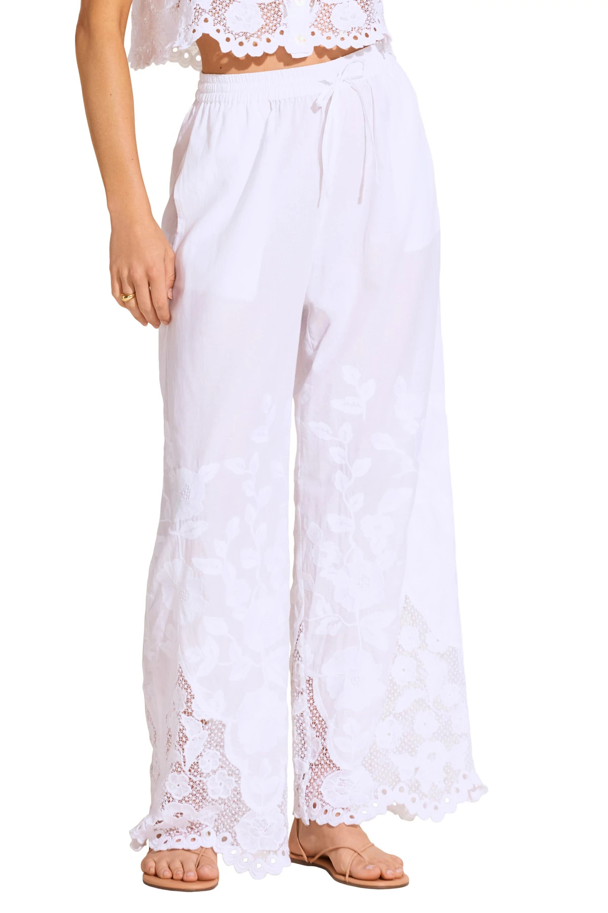 WHITE Flora Pant image number 1