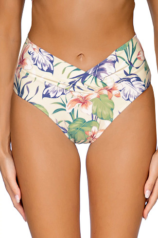 ISLAND LIFE Summer Lovin V-Front Banded High Waist Bikini Bottom