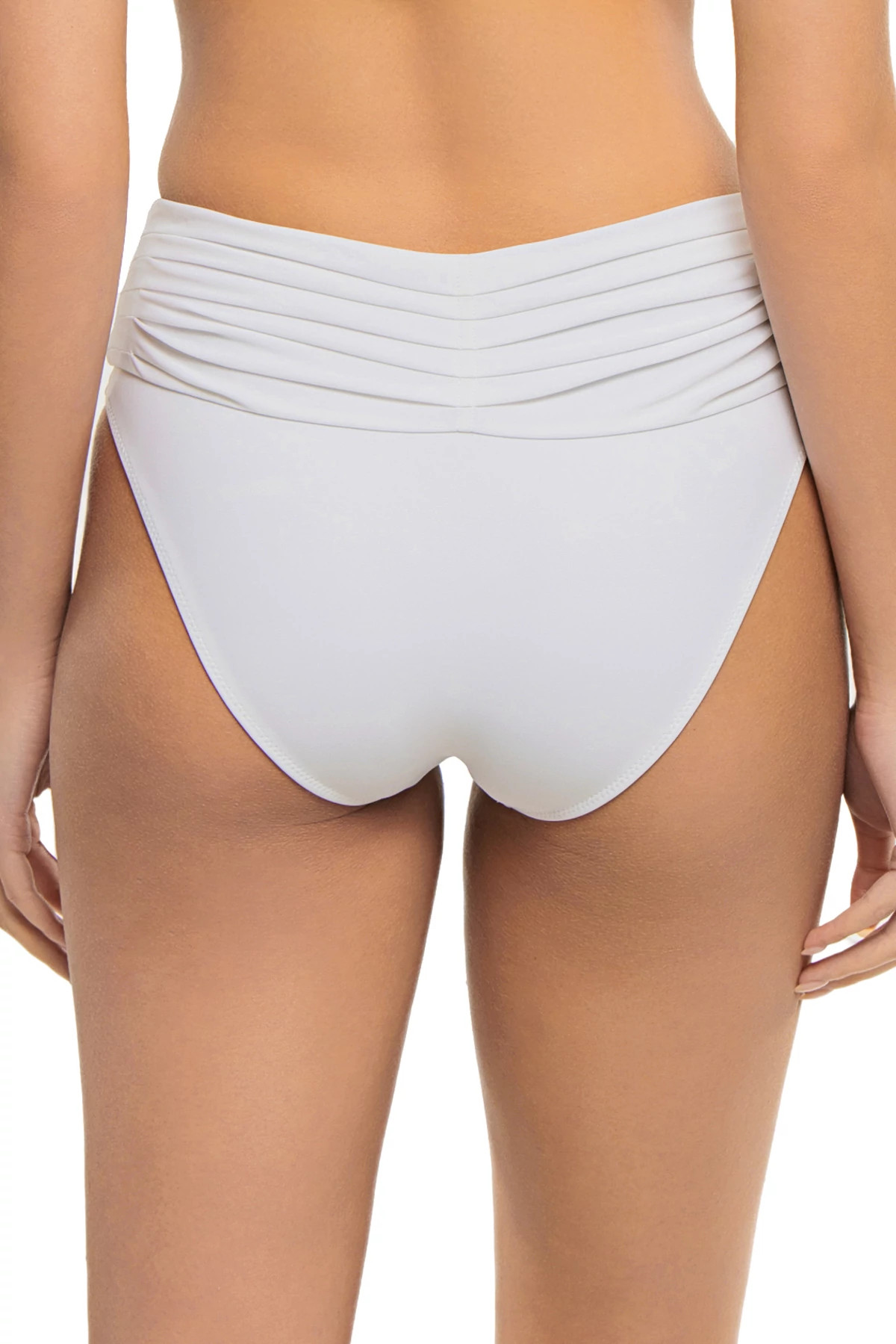 WHITE Ivo Ruched Bikini Bottom image number 2