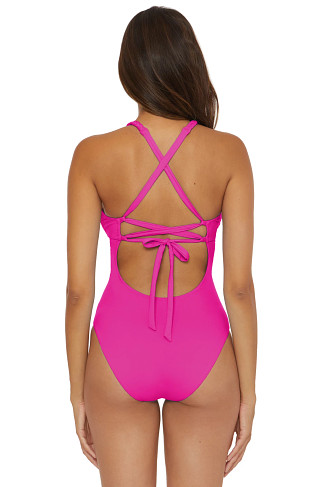 PINK FLAMBE Lake Side One Piece Swimsuit