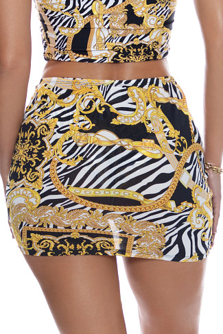 MULTI Goddess Vibes Scrunch Mini Skirt