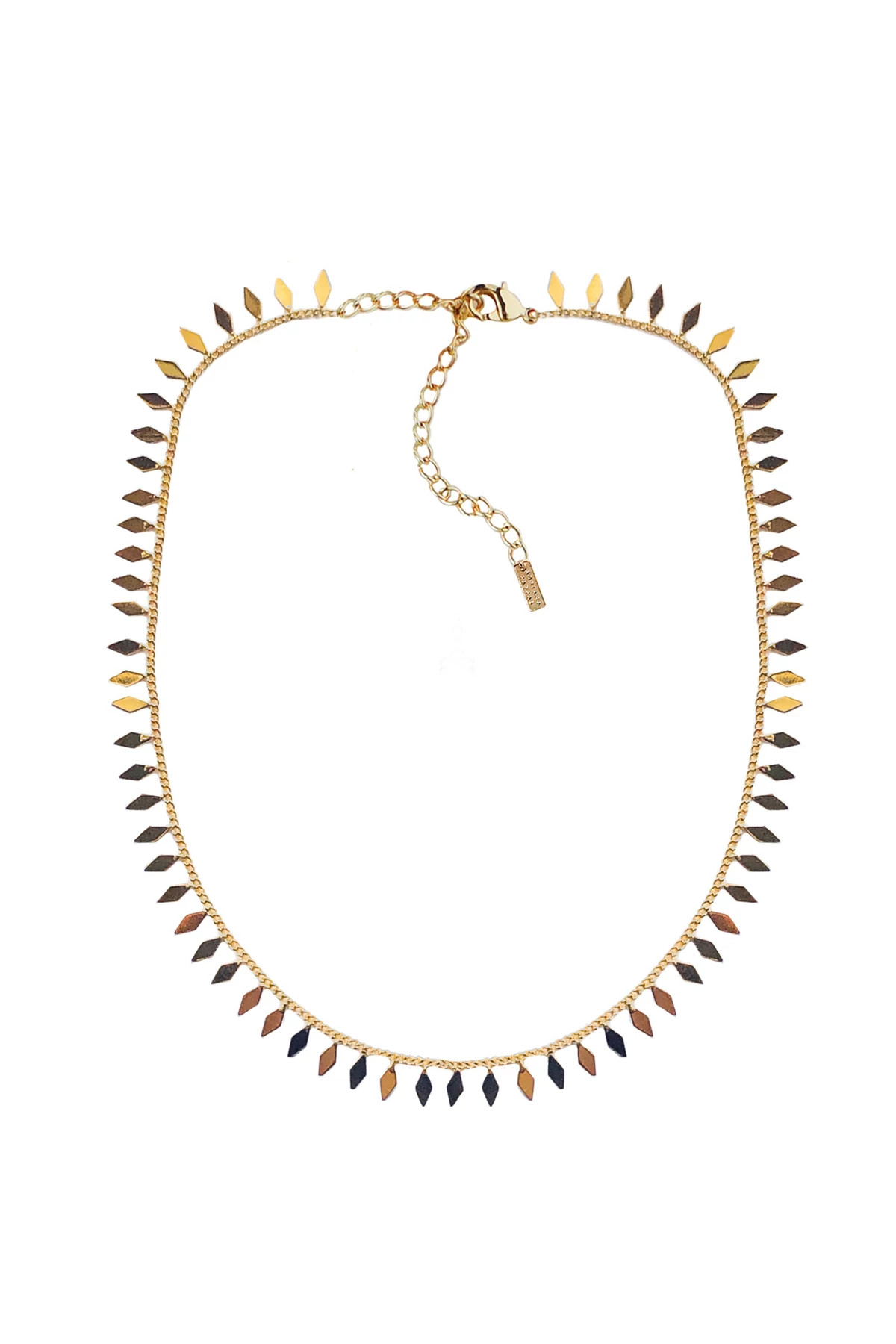 GOLD Diamond Drips Necklace image number 1