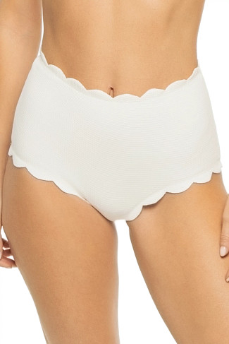 COCONUT Santa Monica Scallop High Waist Bikini Bottom