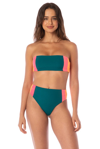 VERDANT BREEZE Nomad Reversible Bandeau Bikini Top