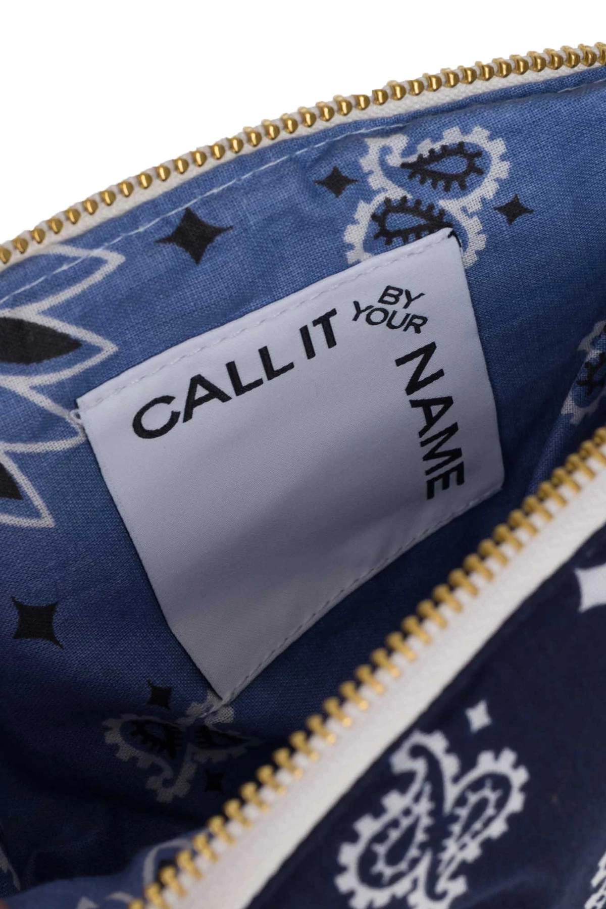 NAVY/CHAMBRAY Heart Embroidered Bandana Pouch image number 5