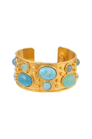 LARIMAR Byzantine Gemstone Cuff