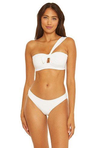 WHITE Rylie Bandeau Bikini Top