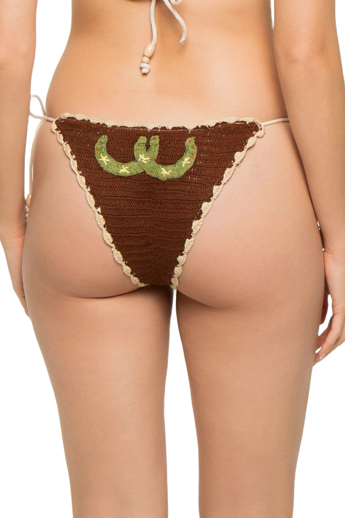 SAGUARO Crochet Brazilian Bikini Bottom image number 2