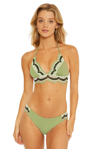 SAGE Avery Banded Halter Bikini Top