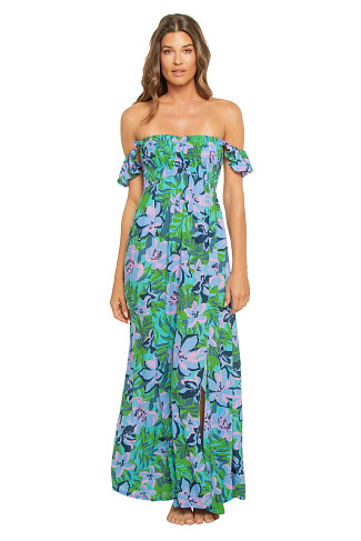 HONDURAS SKY Hollie Off Shoulder Maxi Dress